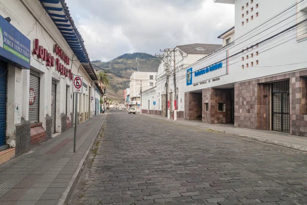 Ibarra Ekvator Haziran 2015 Street Ibarra Merkezi Town Denilen Beyaz — Stok fotoğraf