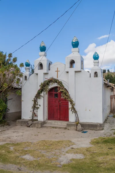 Pequena Igreja Aldeia Guayama Equador — Fotografia de Stock