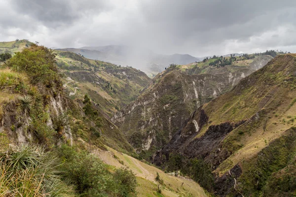 Canyon Del Fiume Toachi Vicino Cratere Quilotoa Ecuador — Foto Stock