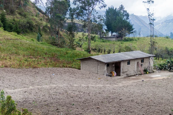 厄瓜多尔山区的乡村住宅 — 图库照片