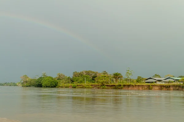 Arc Ciel Sur Rivière Napo Équateur — Photo