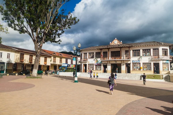 Loja Ecuador June 2015 Plaza Independencia Square Loja Ecuador — Stockfoto