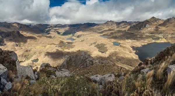 Luftaufnahme Der Landschaft Des Nationalparks Cajas Ecuador — Stockfoto