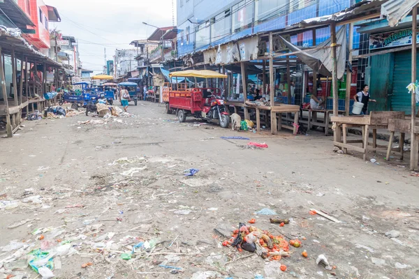 Iquitos Peru June 2015 Utsikt Belen Markedet Iquitos – stockfoto