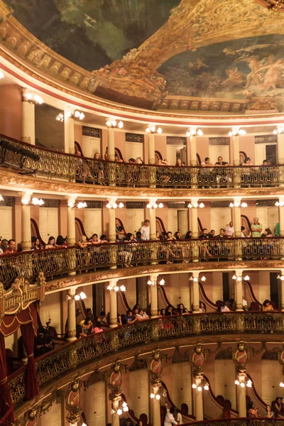 Manaus Brasil Julio 2015 Gente Visita Concierto Teatro Amazonas Famoso — Foto de Stock