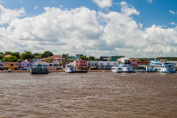 Obidos Brasil Junho 2015 Vista Barcos Porto Cidade Óbidos Brasil — Fotografia de Stock