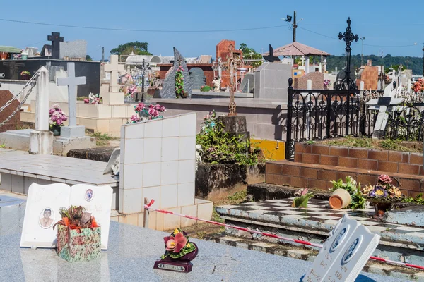 Cayenne Gujana Francuska Sierpnia 2015 Cmentarz Cayenne Stolicy Gujany Francuskiej — Zdjęcie stockowe
