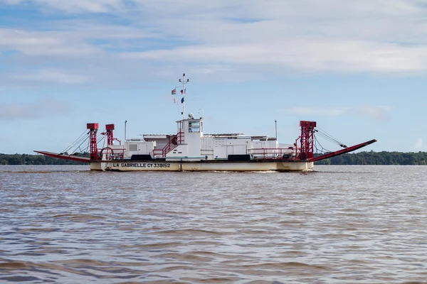 Laurent Maroni French Guiana August 2015 Ferry Grabrielle Crossing Maroni — Stock Photo, Image