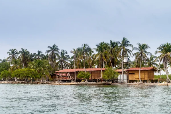 Resort Auf Boqueron Insel San Bernardo Archipel Kolumbien — Stockfoto