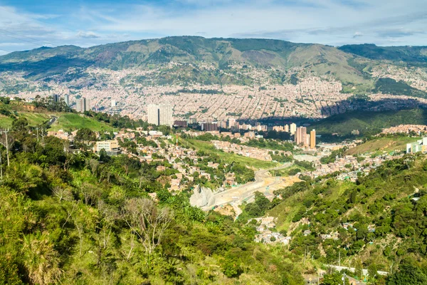 Letecký Pohled Město Medellín Kolumbie — Stock fotografie