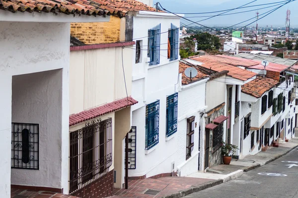 Jalan San Antonio Lingkungan Cali Kolombia — Stok Foto