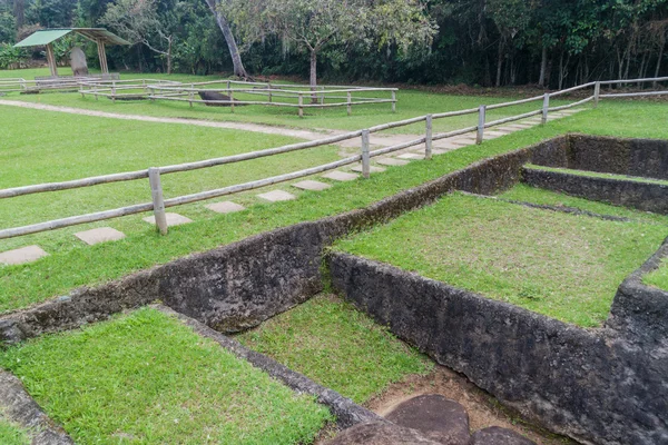Древние Гробницы Археологическом Парке Сан Августине Колумбия — стоковое фото