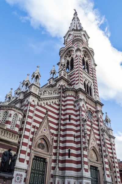 Kerk Van Carmen Het Historisch Centrum Van Bogota Colombia — Stockfoto