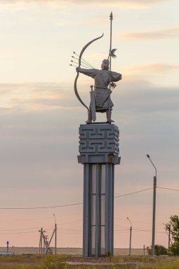 Rusya, Elista yakınlarındaki Kalmyk Göçebe Anıtı