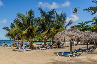 LAS GALERAS, DOMINICAN Cumhuriyet - 6 ARALIK 2018: Las Galeras, Dominik Cumhuriyeti