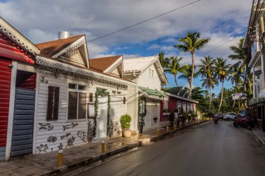 LAS TERRENAS, DOMINICAN Cumhuriyet - 3 ARALIK 2018: Las Terrenas, Dominik Cumhuriyeti