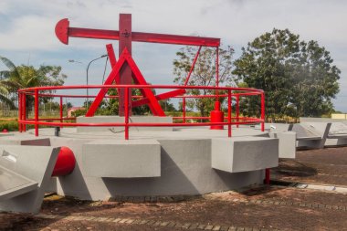 Miri, Sarawak, Malezya 'daki eski petrol kuyusu.