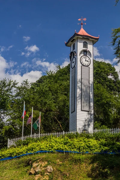 马来西亚沙巴Kota Kinabalu的Atkinson钟楼 — 图库照片