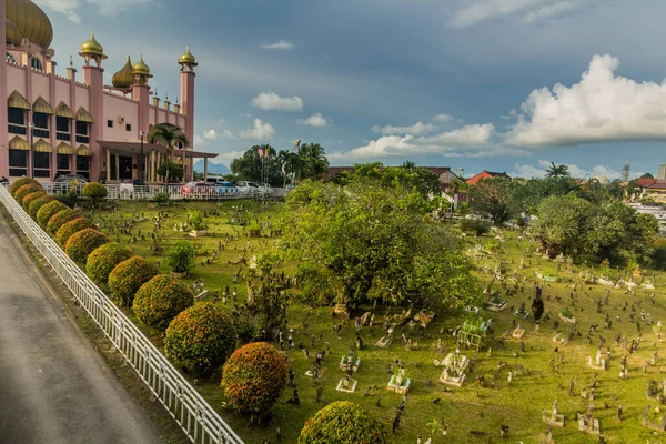 Cementerio Mezquita Kuching City Estado Sarawak Malasia —  Fotos de Stock