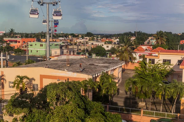 Santo Domingo Dominikai Köztársaság November 2018 Teleferico Felvonó Santo Domingo — Stock Fotó