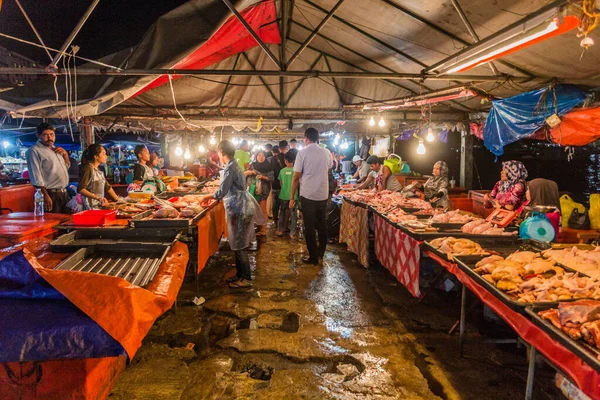 Kota Kinabalu Malaysia February Bruary 2018 Chicken Stalls Night Market — 图库照片