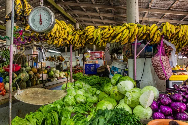 Jarabacoa República Dominicana Diciembre 2018 Puesto Verduras Mercado Jarabacoa República — Foto de Stock