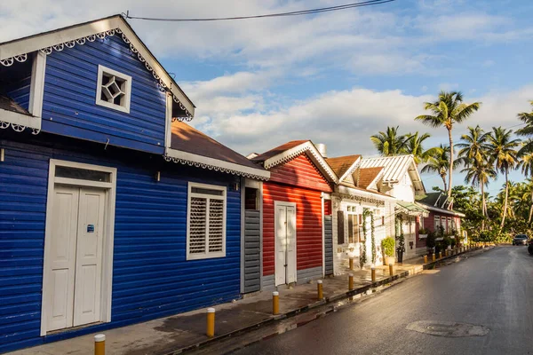 Case Colorate Las Terrenas Repubblica Dominicana — Foto Stock