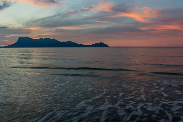 Sonnenuntergang Meer Bako Nationalpark Sarawak Malaysia — Stockfoto