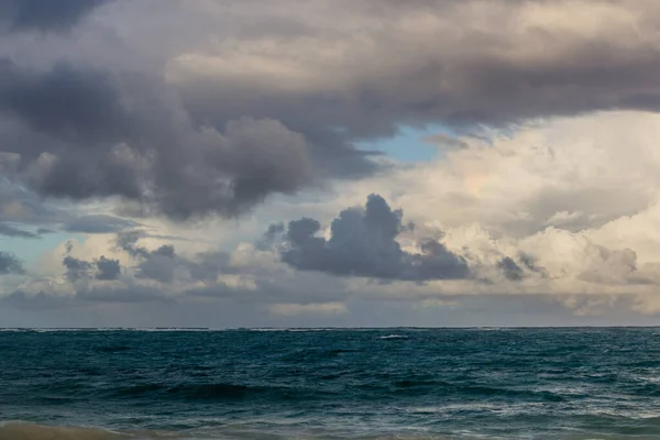 Cielo Nublado Playa Bavaro República Dominicana — Foto de Stock