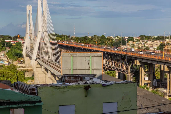 Most Puente Francisco Del Rosario Sanchez Santo Domingo Stolicy Dominikany — Zdjęcie stockowe