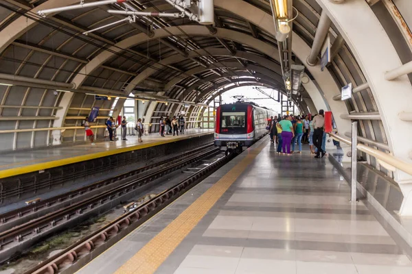 Santo Domingo Dominikanische Republik November 2018 Blick Auf Eine Metrostation — Stockfoto
