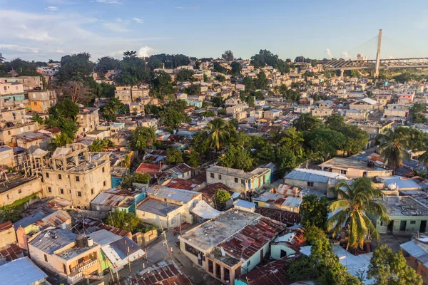 Vista Aérea Del Norte Santo Domingo Capital República Dominicana — Foto de Stock