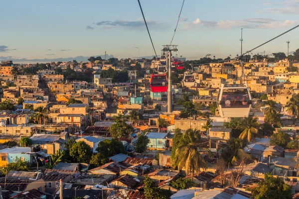 Santo Domingo Republika Dominiczna Listopad 2018 Teleferico Kolejka Linowa Santo — Zdjęcie stockowe