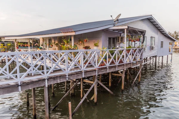 Tanjung Aru Vila Aquática Perto Kota Kinabalu Sabah Malásia — Fotografia de Stock