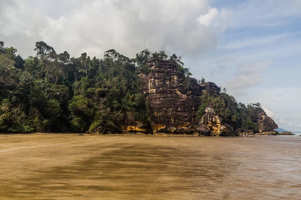 Skaliste Klify Parku Narodowym Bako Sarawak Malezja — Zdjęcie stockowe