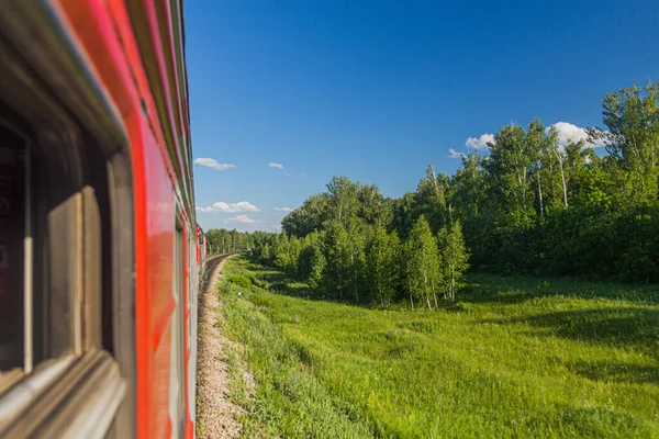 Pohled Vlaku Regionu Volgograd Rusko — Stock fotografie