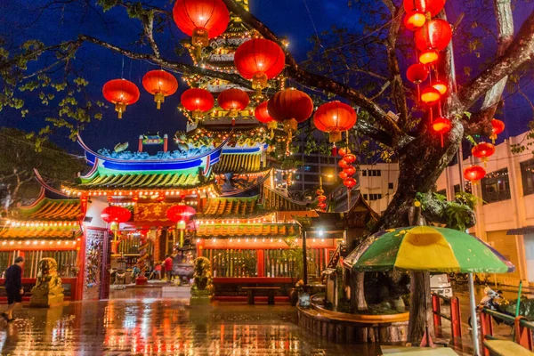 Night View Tua Pek Kong Temple Sibu Sarawak Malaysia — Stock Photo, Image