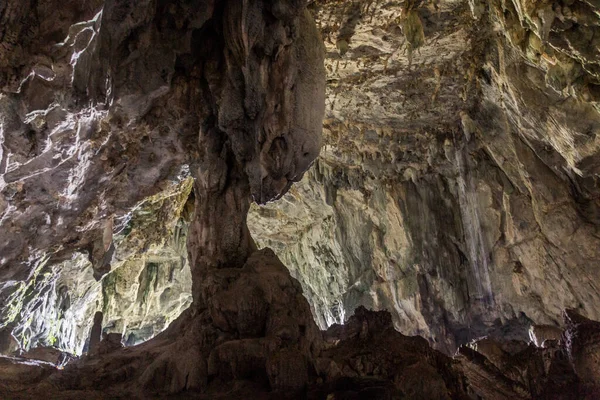 Interno Delle Grotte Delle Fate Nello Stato Del Sarawak Malesia — Foto Stock