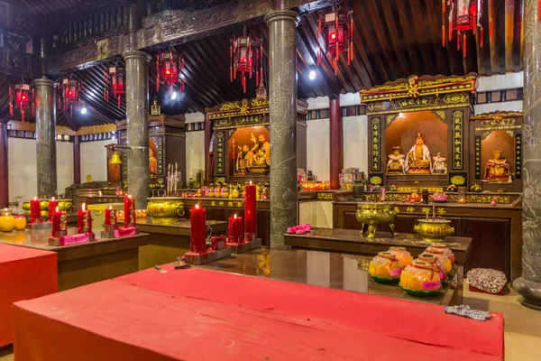 Miri Malaysia Fevereiro 2018 Interior Templo Chinês Tua Pek Kong — Fotografia de Stock