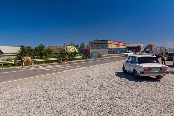 Dagestán Rusia Junio 2018 Vista Carretera E119 Bakú Derbent República — Foto de Stock