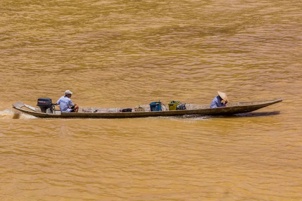 Kapit Malaysia Marzo 2018 Canoa Sul Fiume Batang Rejang Kapit — Foto Stock