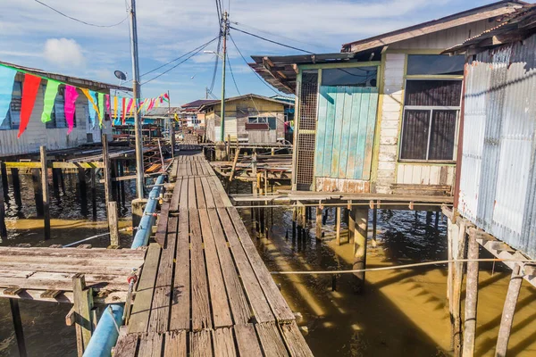 Kampong Ayer Villaggio Acquatico Bandar Seri Begawan Capitale Del Brunei — Foto Stock