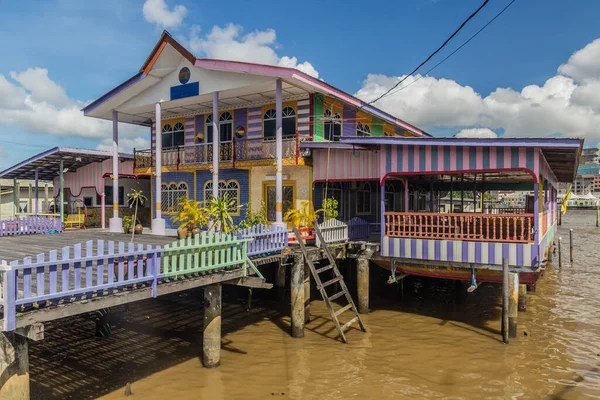 Σπίτι Στην Πόλη Kampong Ayer Νερό Στο Bandar Seri Begawan — Φωτογραφία Αρχείου