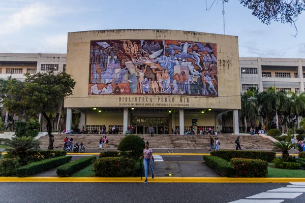 Santo Domingo Repubblica Dominicana Novembre 2018 Biblioteca Dell Università Autonoma — Foto Stock