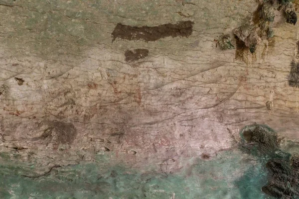 Starověké Malby Malované Jeskyni Národním Parku Niah Malajsie — Stock fotografie