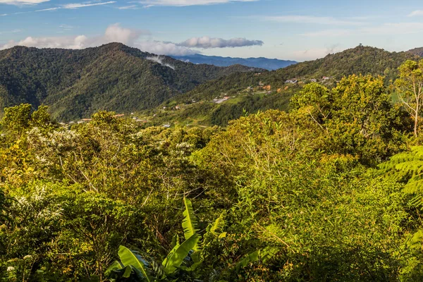 マレーシアサバ州キナバル山近くの山の風景 — ストック写真