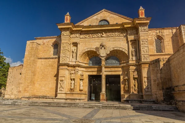 Katedra Santa Mara Menor Kolonialnym Mieście Santo Domingo Stolicy Dominikany — Zdjęcie stockowe