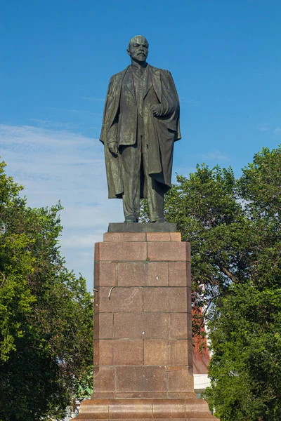 Estatua Lenin Omsk Rusia — Foto de Stock