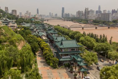 Sarı Nehir (Huang He) Lanzhou, Gansu ili, Çin