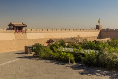Jiayuguan Kalesi Duvarları, Gansu Eyaleti, Çin